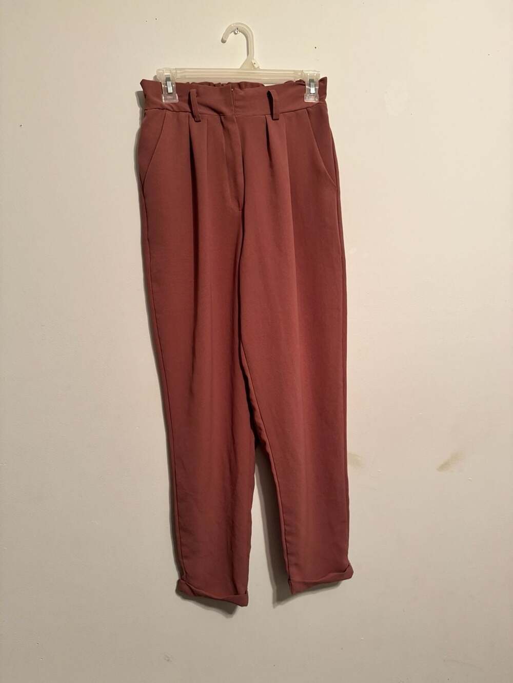 Charlotte Russe Paperbag Waist Tapered Pants Size S